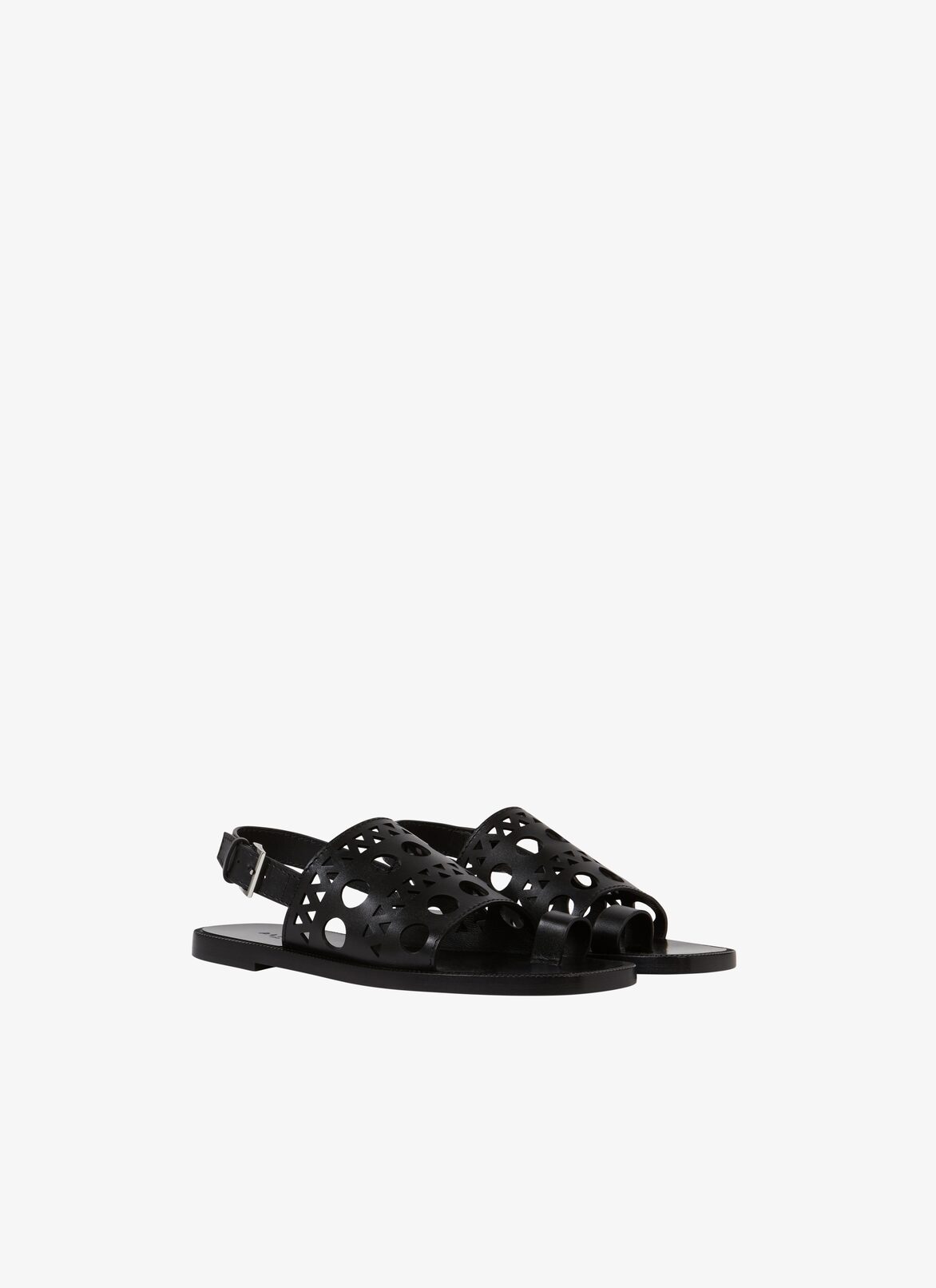 VIENNE FLAT SANDALS ALAÏA BLACK VIENNE FLAT SANDALS